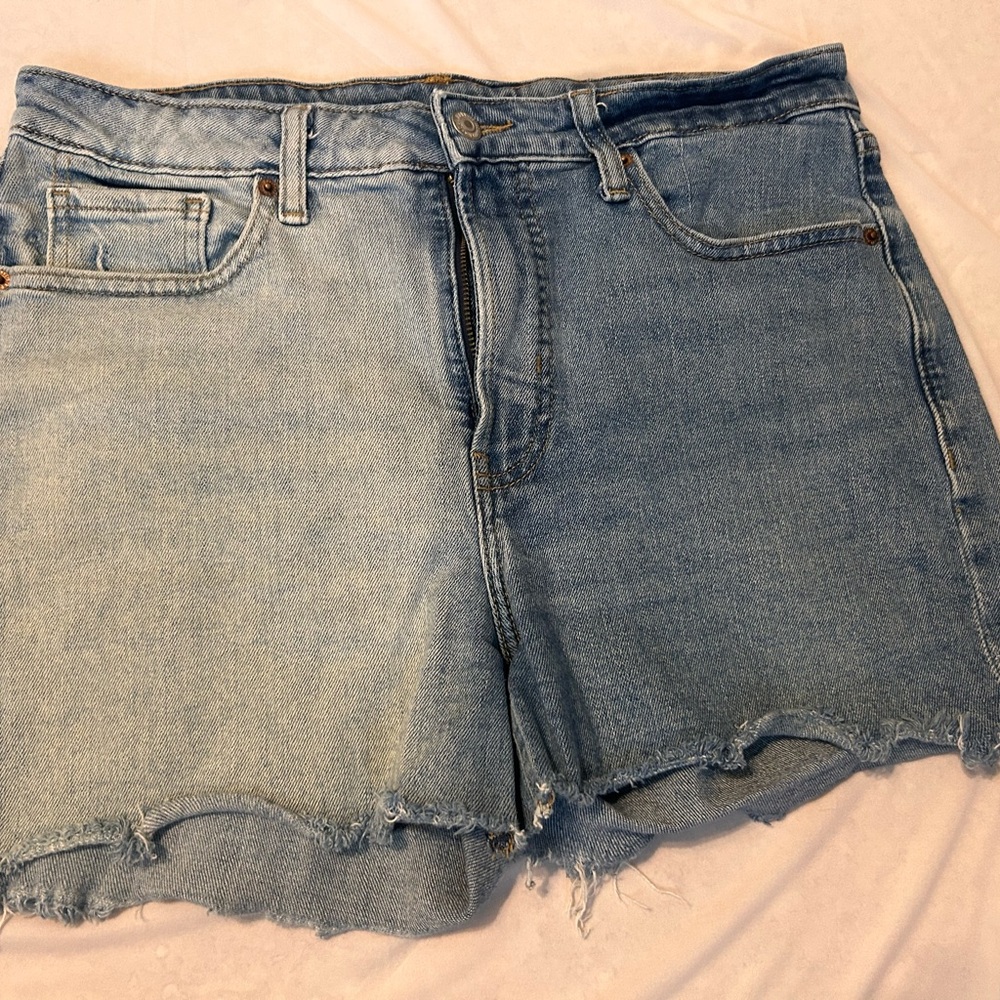 Old Navy Blue Jean Shorts Distressed Cut-Off Style